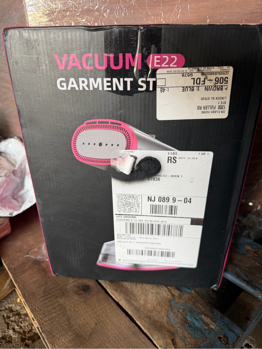 E22 Pink Garment Steamer - Portable Vacuum Fabric Steamer